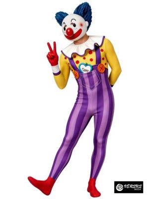 Costume Clown Pagliaccio Travestimento Halloween Cosplay Carnevale CLOWN03 04